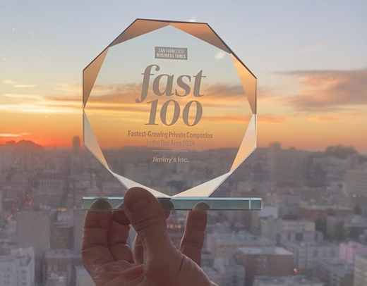 Jiminy’s Named a SF Business Times Top 100 Fastest-Growing Bay Area Company