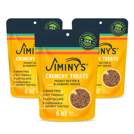 Crunchy Dog Treats Peanut Butter, Flaxseed & Blueberry Recipe