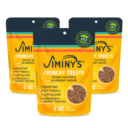 Crunchy Dog Treats Peanut Butter, Flaxseed & Blueberry Recipe