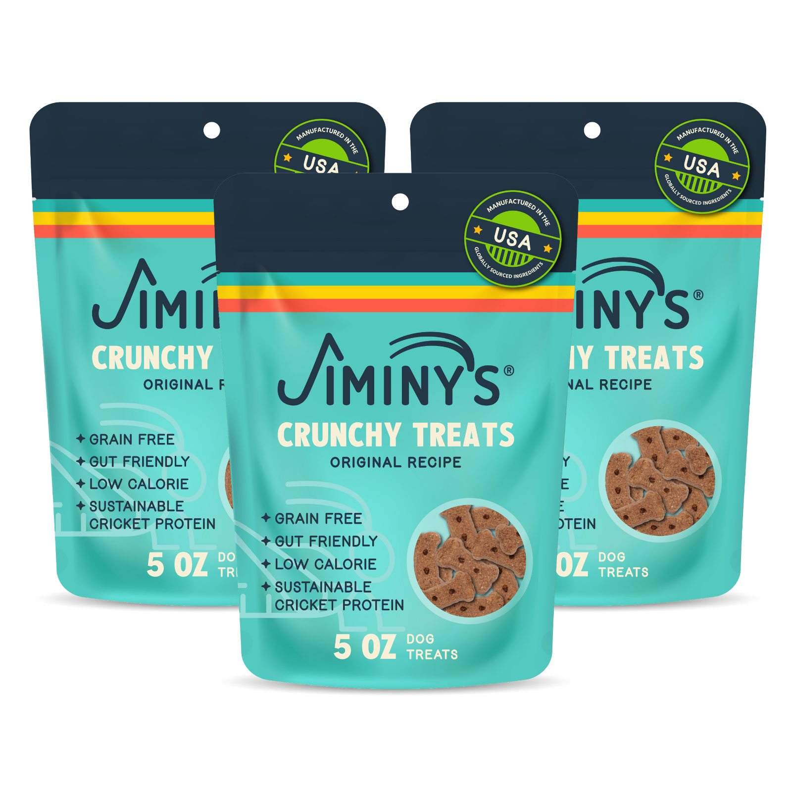 Crunchy Low-Calorie Dog Treats for Sensitive Dogs – Jiminy's