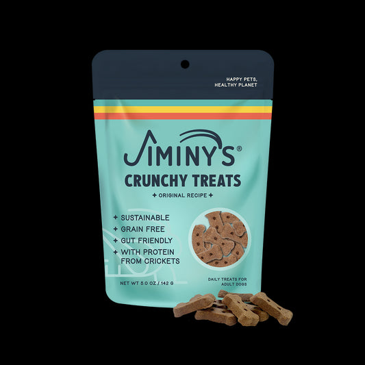 Jiminy's Original Recipe Dog Treats: soft-Baked Biscuits Dog Biscuits with Crickets, Lentils, Pumpkin front