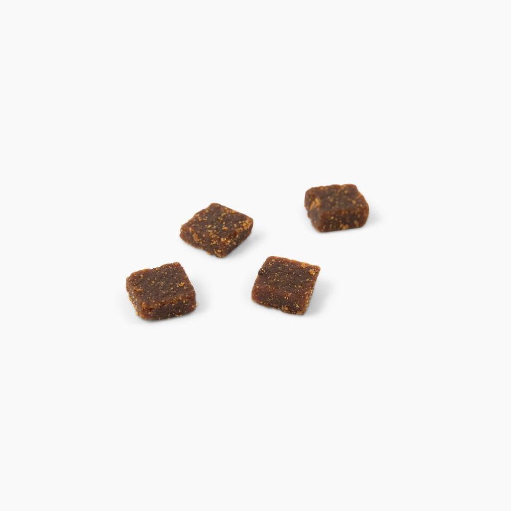 Jiminy's Pumpkin and Carrot Soft and Chewy Training Treats with Cricket Protein size bite