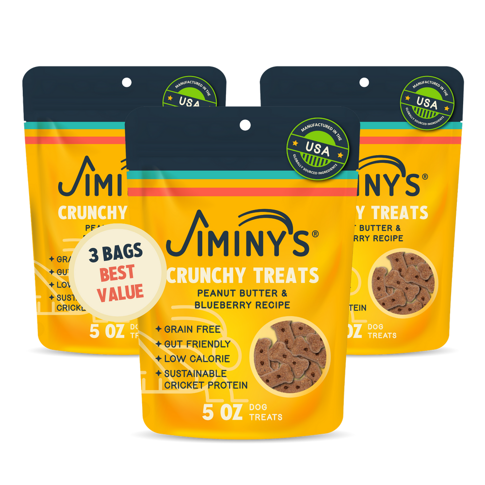 Crunchy Dog Treats Peanut Butter, Flaxseed & Blueberry Recipe