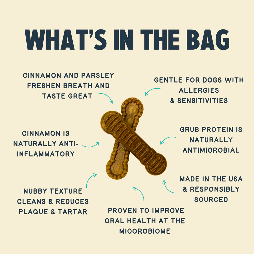 Cinnamon Dental Chews - Medium