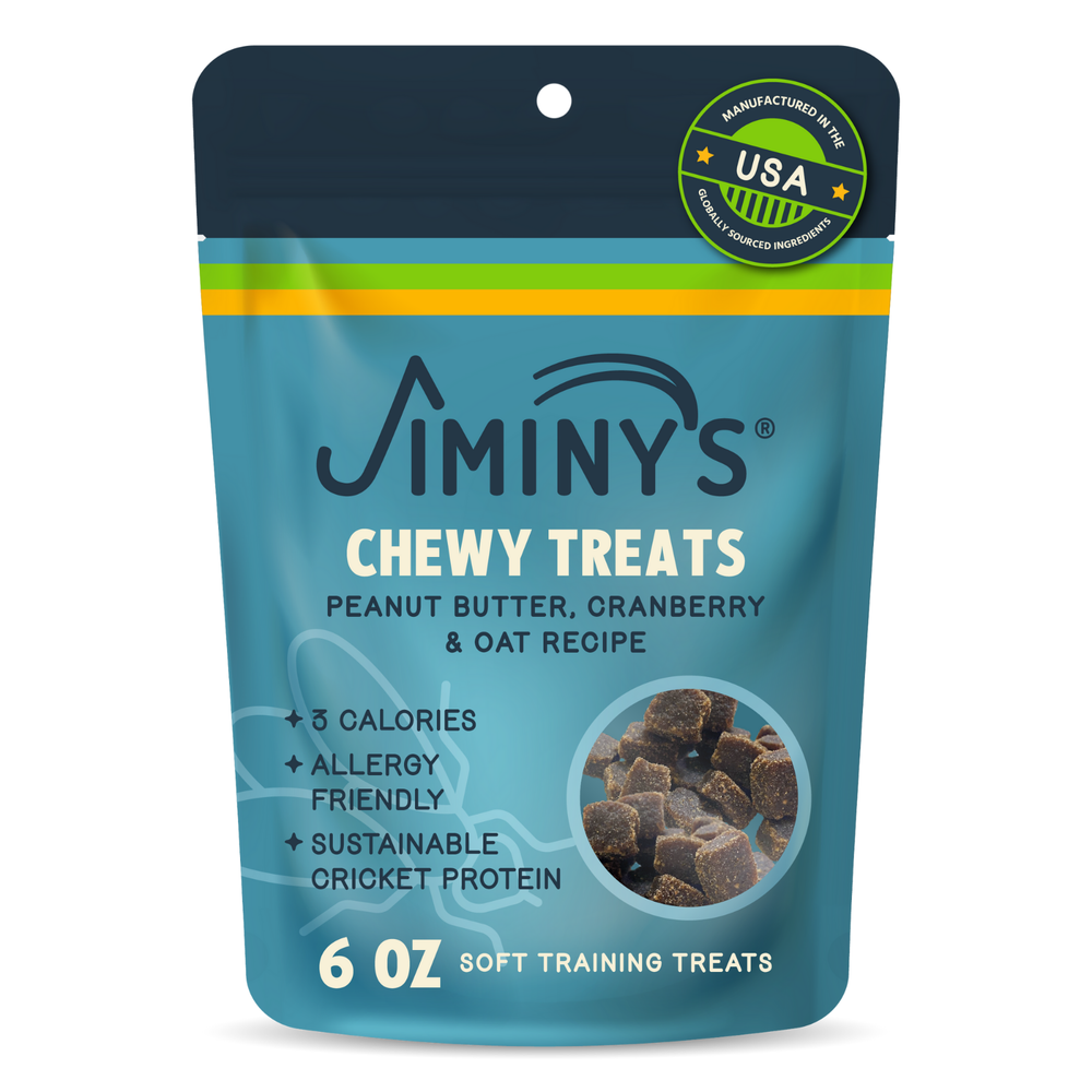 Jiminy's Chewy Treats Peanut Butter & Cranberry Soft Training Treats