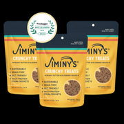 3 pack of Jiminy's Crunchy Treats. Peanut Butter and Blueberry recipe.