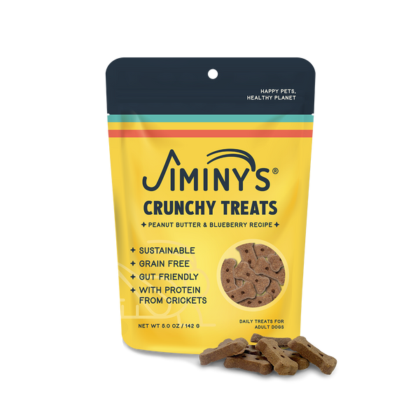 Crunchy Dog Treats Peanut Butter Flaxseed Blueberry Recipe Jiminy s