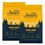 Two ten pound bags of Jiminy's Good Grub sustainable dog food made with insect protein