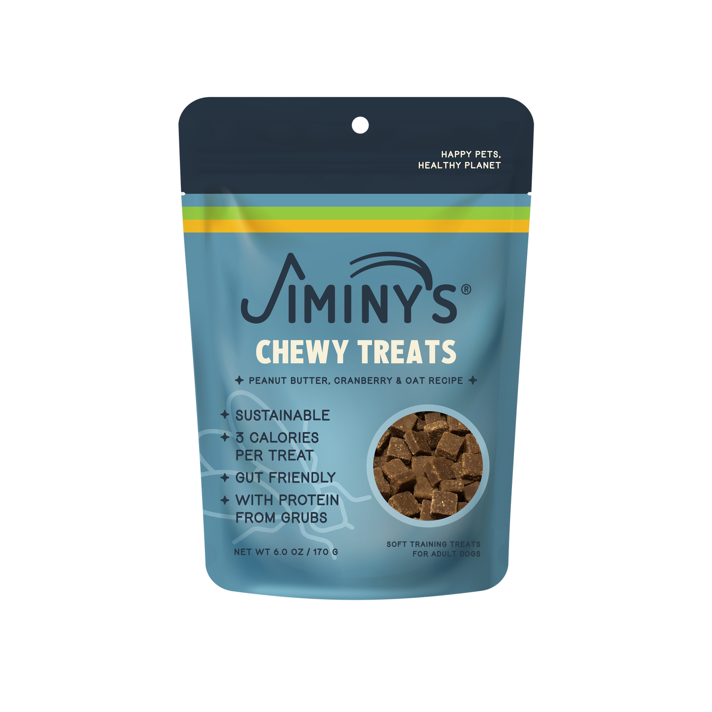 Jiminy's Peanut Butter, Cranberry and Oat Soft and Chewy Training Treats