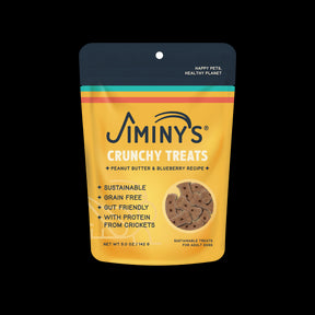 Jiminy's Peanut Butter and Blueberry Recipe Dog Treats - Soft-Baked Biscuits