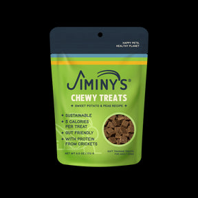 Jiminy's Sweet Potato and Peas Recipe Soft and Chewy Training Treats with Insect Protein