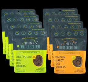 Bundle of 8 insect protein SOFT AND CHEWY Jiminy's Training Treats 