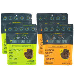 Bundle of 4 insect protein SOFT AND CHEWY Jiminy's Training Treats 